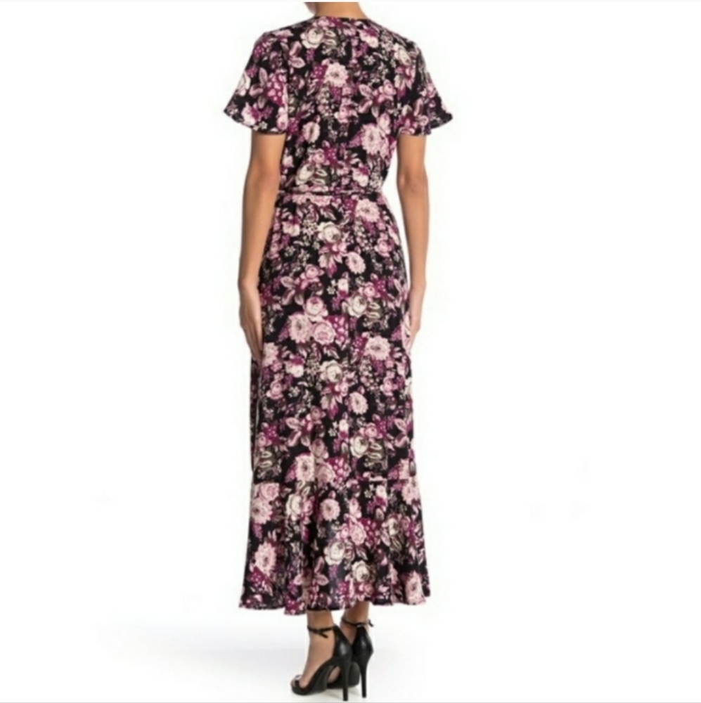 NWT Free Press Floral Dress Wrap Small Midi - Picture 3 of 8